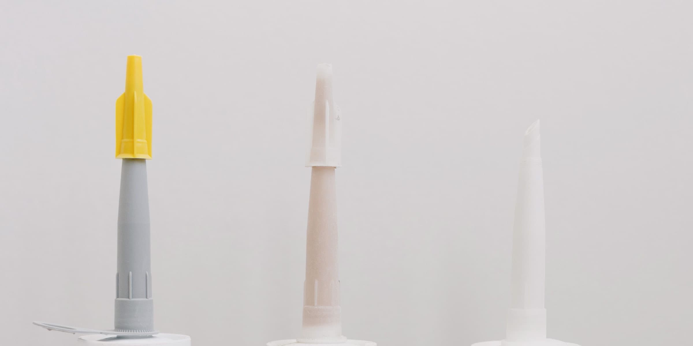 Tubes of glue and sealant for renovation work